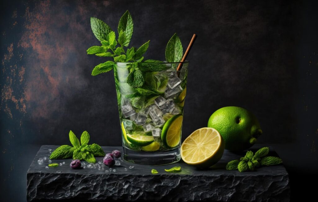  A winter twist on the classic mojito